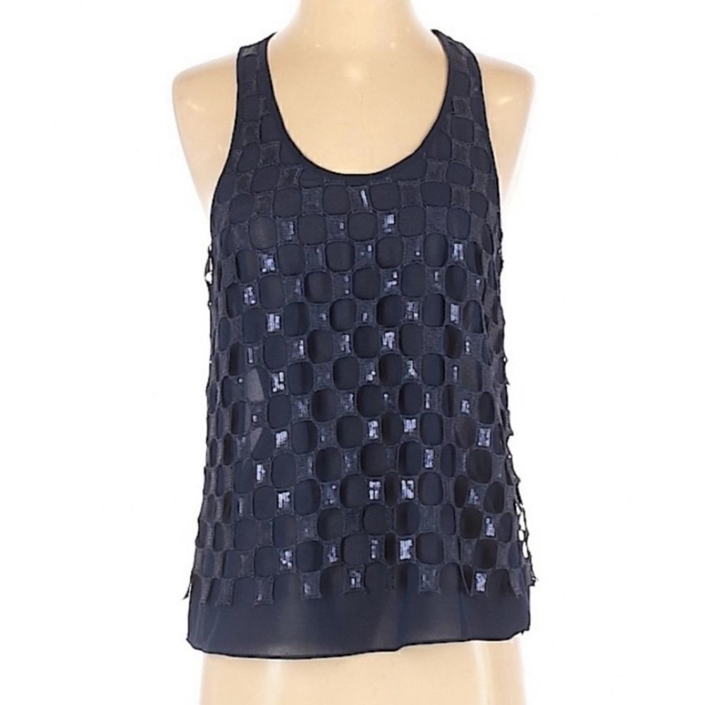 Anthropologie ASTR Net Sequined Tank